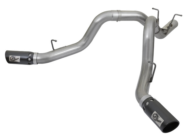 AFE 49-44086-B Large Bore-HD 4 IN 409 Stainless Steel DPF-Back Exhaust System GM Diesel Trucks 17-19 V8-6.6L (td) L5P