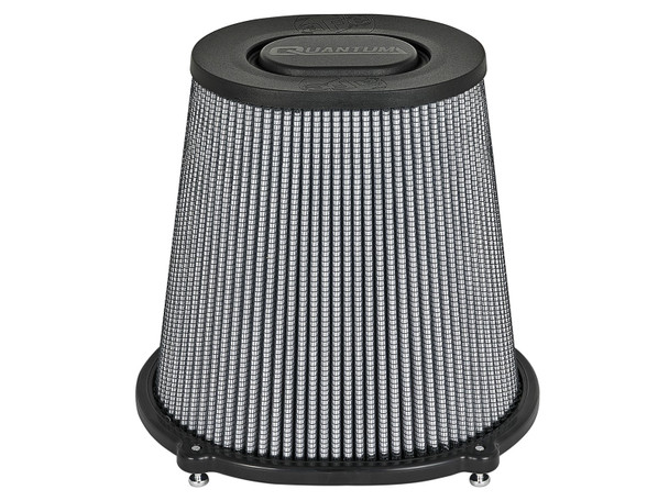 AFE 21-90098 QUANTUM INTAKE AIR FILTER W/PRO DRY S FILTER 5"F X (10" X 8.75")B (QTM) X (6.75" X 5.5")T X 9"H IN.