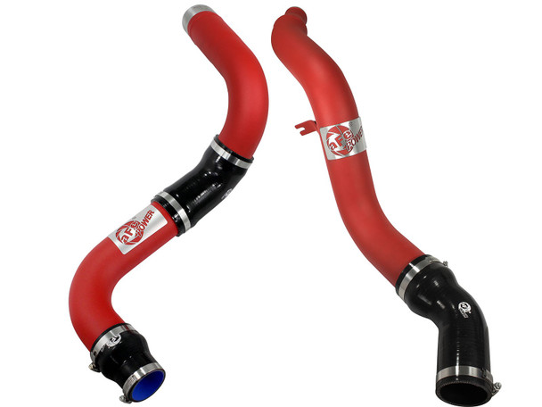 AFE 46-20174-R BladeRunner 3 IN Aluminum Hot and Cold Charge Pipe Kit Red RAM 1500 EcoDiesel 14-15 V6-3.0L (td)