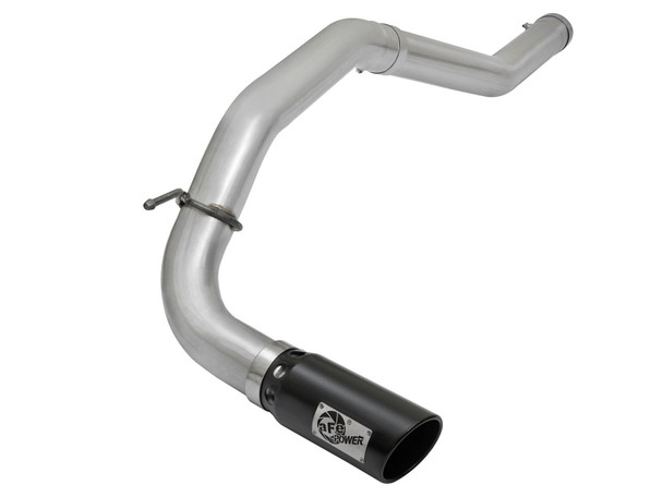 AFE 49-06113-B ATLAS 4" Aluminized Steel DPF-Back Exhaust System w/ Black Tip Nissan Titan XD 16-19 V8-5.0L (td)