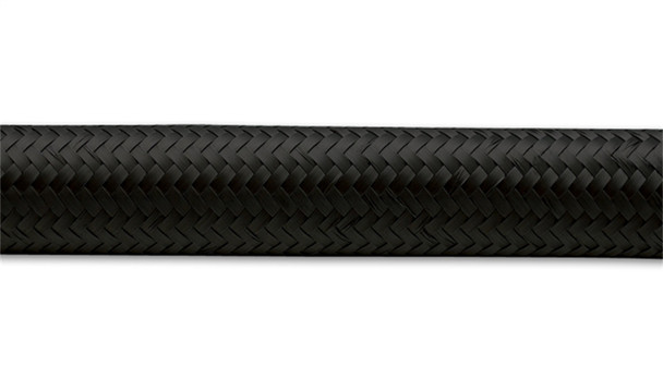 VIBRANT PERFORMANCE 11986 | -6 AN BLACK NYLON BRAIDED FLEX HOSE (5 FOOT ROLL)