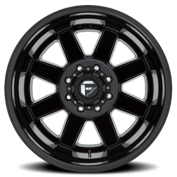 FUEL D43620829235 DUALLY WHEELS 20X8.3 MAVERICK DUALLY D436 8 ON 200 MATTE BLACK 142 BORE -201 OFFSET 7 SPOKE OUTER DUALLY