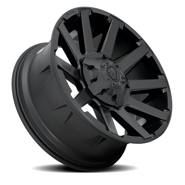 FUEL D43720001747 ALUMINUM WHEELS 20X10 CONTRA D437 8 ON 170 MATTE BLACK 125.1 BORE -18 OFFSET 8 SPOKE