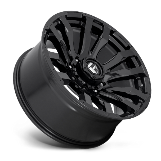 FUEL D67520901857 ALUMINUM WHEELS 20X9 BLITZ D675 8 ON 180 GLOSS BLACK 124.2 BORE 20 OFFSET MULTI SPOKE