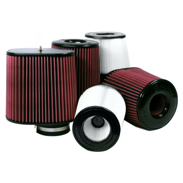 S&B FILTERS CR-90008D AIR FILTERS COMPETITORS INTAKES AFE XX-90008 DRY EXTENDABLE WHITE