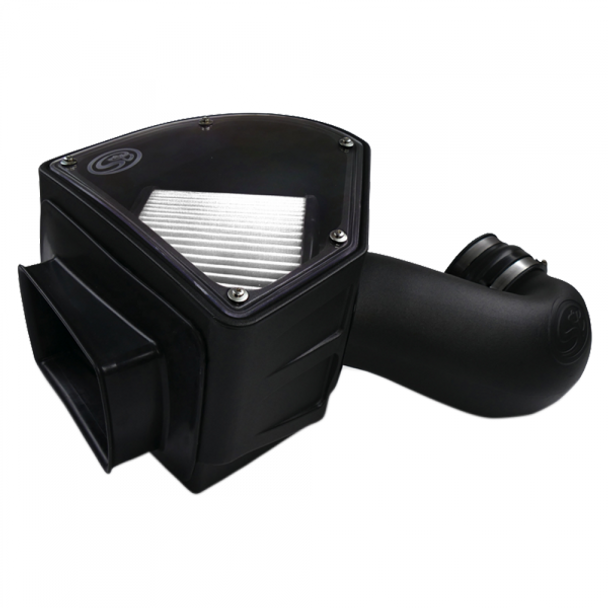 S&B FILTERS 75-5090D COLD AIR INTAKE DRY EXTENDABLE WHITE 1994-2002 DODGE CUMMINS 5.9L 24V