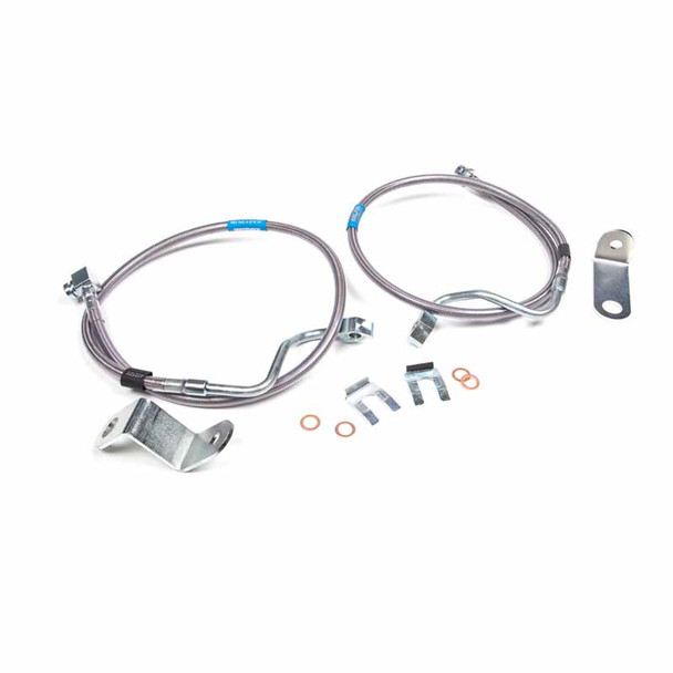 BDS SUSPENSION BDS103001 STAINLESS STEEL BRAKE LINES (FRONT) 2005-2007 FORD F-250/350 4WD (6"-8" LIFT)