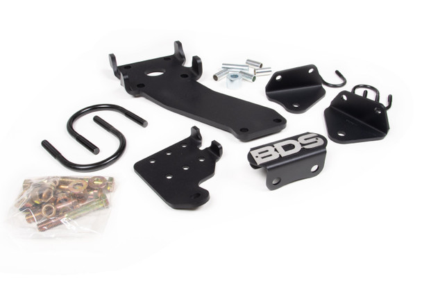 BDS SUSPENSION BDS55371 DUAL STEERING STABILIZER BRACKET KIT 2008-2013 DODGE RAM 2500 4WD & 2008-2012 DODGE RAM 3500 4WD (WITH T-STYLE STEERING)