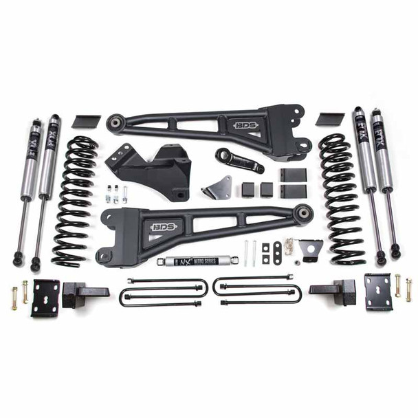 BDS SUSPENSION BDS1954FS 6" RADIUS ARM LIFT KIT WITH FOX 2.0 SHOCKS 2008-2010 FORD F-250/350 6.4L POWERSTROKE 4WD