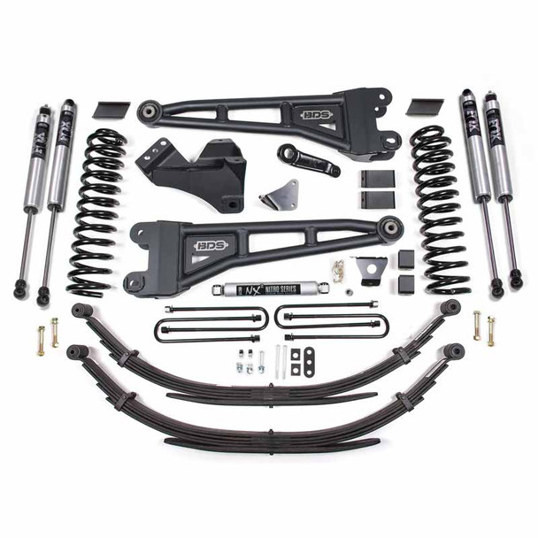 BDS SUSPENSION BDS1947FS 6" RADIUS ARM LIFT KIT WITH FOX 2.0 SHOCKS 2005-2007 FORD F-250/350 6.0L POWERSTROKE 4WD