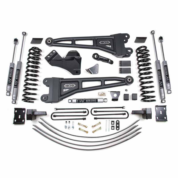 BDS SUSPENSION BDS1946H 6" RADIUS ARM LIFT KIT WITH NX2 SHOCKS 2005-2007 FORD F-250/350 6.0L POWERSTROKE 4WD
