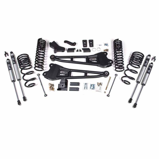 BDS SUSPENSION BDS1762FS 4" RADIUS ARM LIFT KIT W/ FOX 2.0 SERIES SHOCK 2014-2018 RAM 2500 6.7L DIESEL 4WD