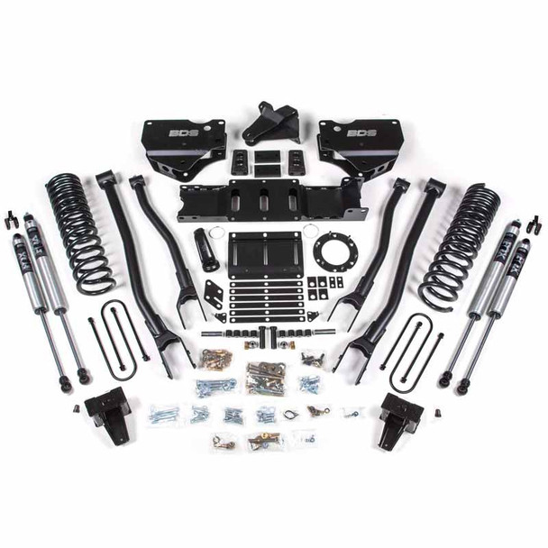 BDS SUSPENSION BDS1691FS 6" 4-LINK LIFT KIT W/ FOX 2.0 SERIES SHOCKS 2019-2022 RAM 3500 6.7L DIESEL 4WD