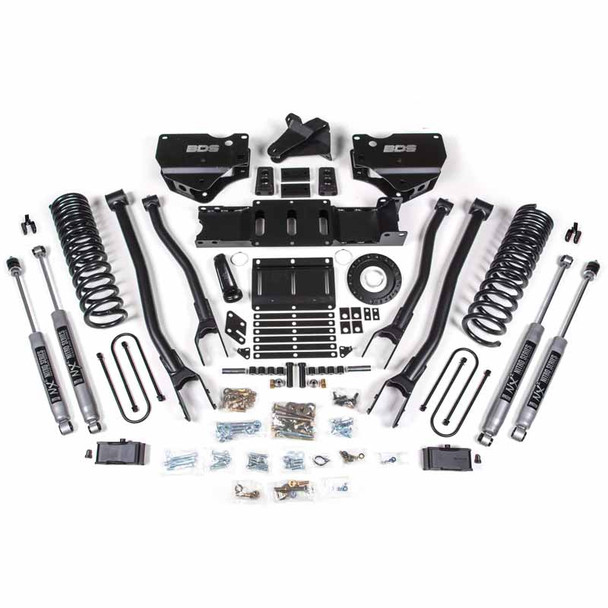 BDS SUSPENSION BDS1669H 4" 4-LINK LIFT KIT WITH NX2 SHOCKS 2019-2022 RAM 3500 6.7L DIESEL 4WD