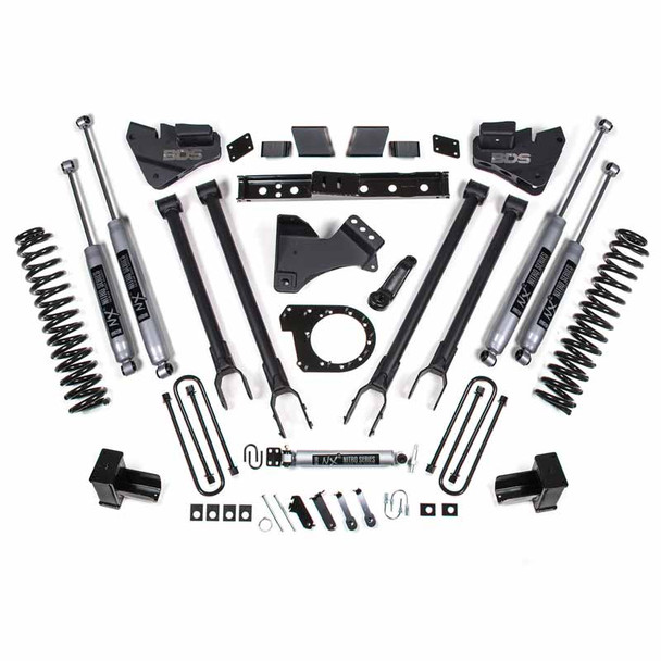 BDS SUSPENSION BDS1574H 6" 4-LINK LIFT KIT WITH NX2 SHOCKS 2020-2022 FORD F-350 6.7L POWERSTROKE 4WD DRW