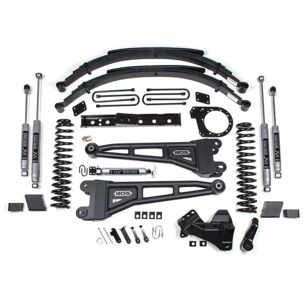 BDS SUSPENSION BDS1562H 6" RADIUS ARM LIFT KIT WITH NX2 SHOCKS 2020-2022 FORD F-250/350 6.7L POWERSTROKE 4WD