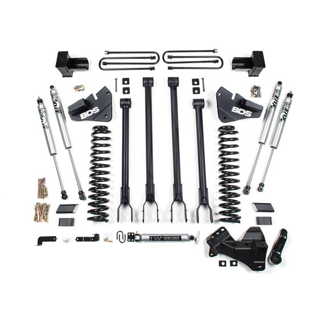BDS SUSPENSION BDS1537FS 4" 4-LINK LIFT KIT 2017-2019 FORD F-250/350 6.7L POWERSTROKE 4WD