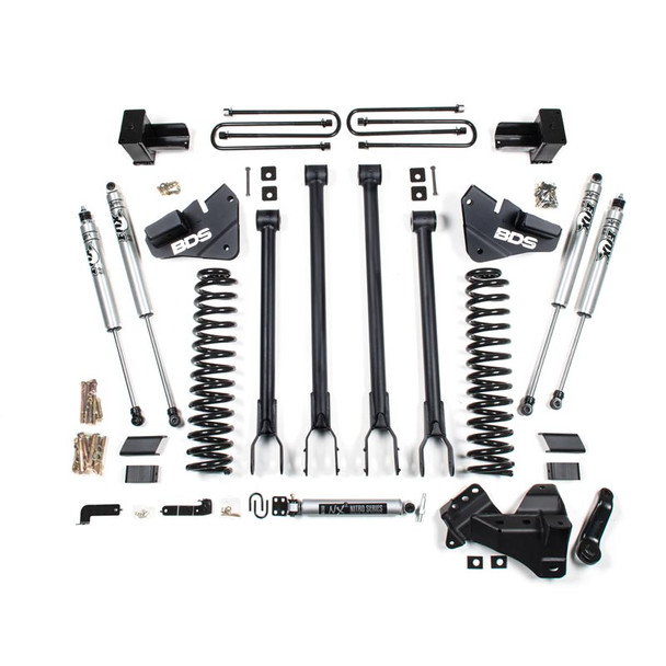 BDS SUSPENSION 1538FS 4" 4-LINK LIFT KIT 2017-2019 FORD F-250/350 6.7L POWERSTROKE 4WD