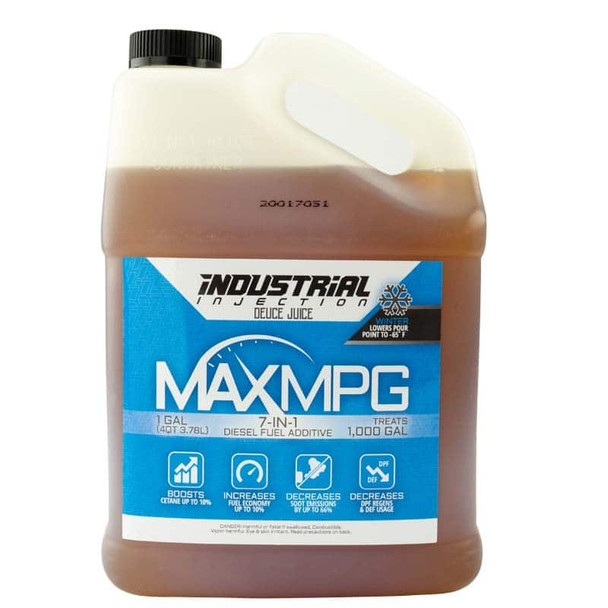 INDUSTRIAL INJECTION 151112 MAXMPG WINTER DEUCE JUICE ADDITIVE 1 GALLON BOTTLE CASE