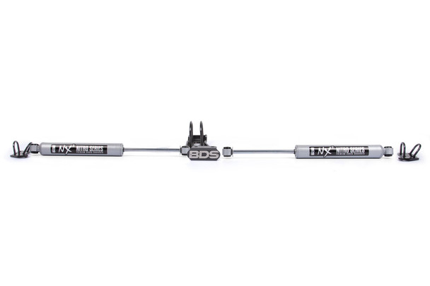 BDS SUSPENSION BDS2009DH DUAL STEERING STABILIZER KIT W/ NX2 SHOCKS SILVERADO/SIERRA TRUCK 73-87 AND SUV 69-91 4WD WITH OE STABILIZER