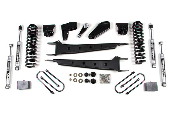 BDS SUSPENSION BDS510H 6 INCH LIFT KIT W/ RADIUS ARM FORD F100/F150 80-96 4WD 4 INCH BLOCK WITH ADD A LEAF NX2 NITRO