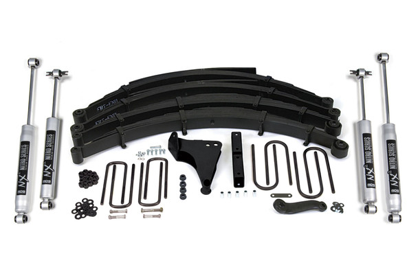 BDS SUSPENSION BDS324H 8 INCH LIFT KIT FORD F250/F350 SUPER DUTY 99-04 4WD RADIUS U BOLT NX2 NITRO