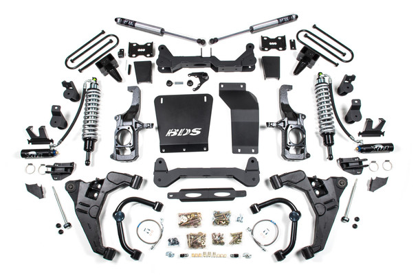BDS SUSPENSION BDS729FDSC 6.5 INCH LIFT KIT FOX 2.5 COIL-OVER CONVERSION SILVERADO/SIERRA 2500HD/3500HD 11-19 DIESEL 3 INCH BLOCK WITHOUT OVERLOAD FOX 2.5 PERFORMANCE SHOCKS
