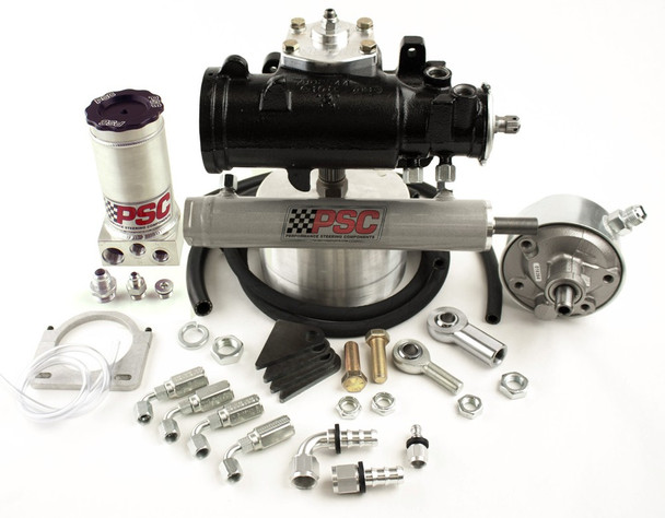 PSC SK310 CYLINDER ASSIST STEERING KIT, 1977-79 GM 4WD WITH CROSSOVER STEERING KIT