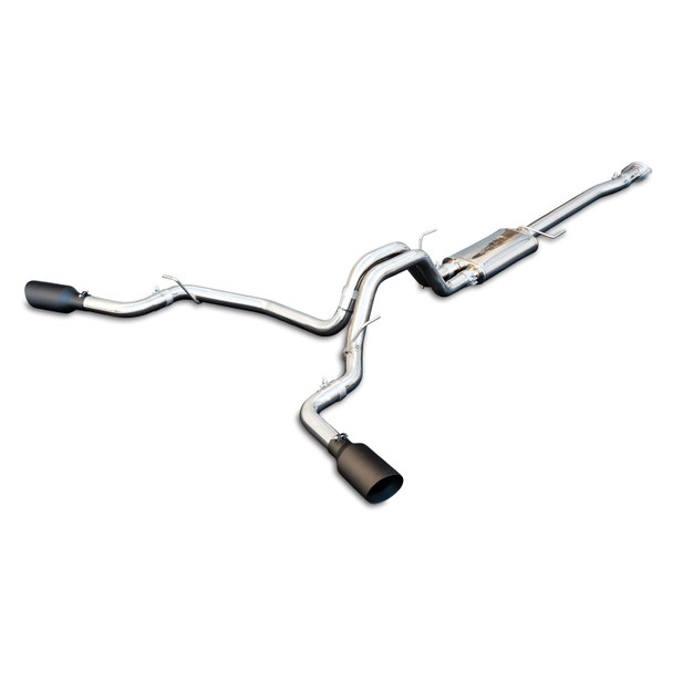 PPE 317033020 EXHAUST CAT BACK FORD F150 (2009-2014) POLISH TUBE BLACK TIPS