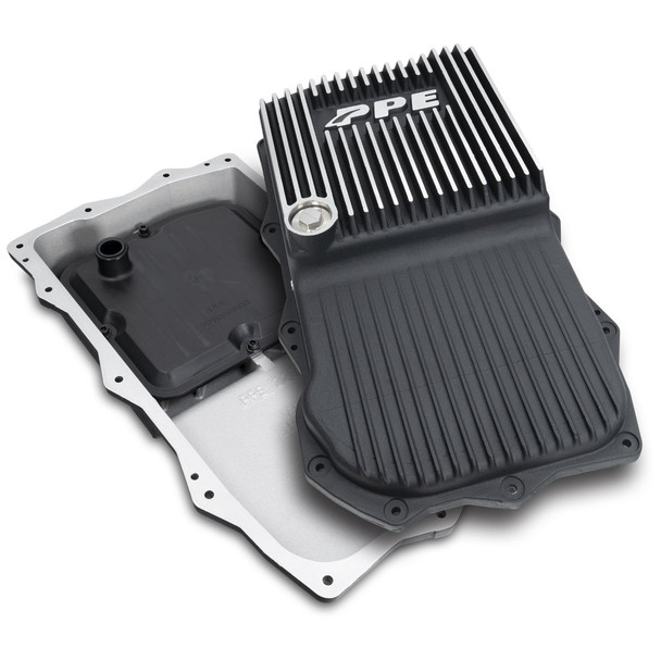 PPE 228153010 2018-2022 JEEP JL/JT 2.0L/3.0L W/ 850RE TRANS HEAVY-DUTY CAST ALUMINUM DEEP TRANSMISSION PAN BRUSHED