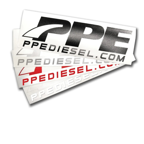PPE 588001200 PPE CUT VINYL STICKER 8.5X2.5 BLACK