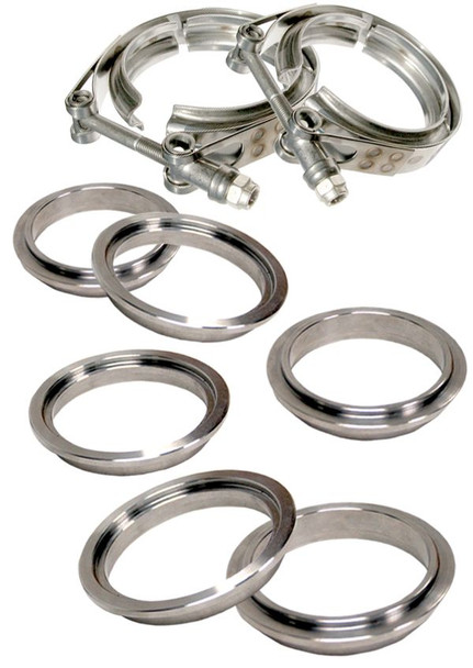 PPE 517330008 3 INCH V BAND CLAMP STAINLESS STEEL 8 PIECE SET 2C 3M 3F