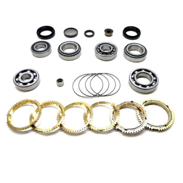 USA ZMBK497AWS F5M42 TRANSMISSION BEARING/SEAL KIT W/SYNCHRO RINGS 04/01-05/00-12 MITSUBISHI 5-SPEED MANUAL TRANS TAPERED DIFF BEARINGS