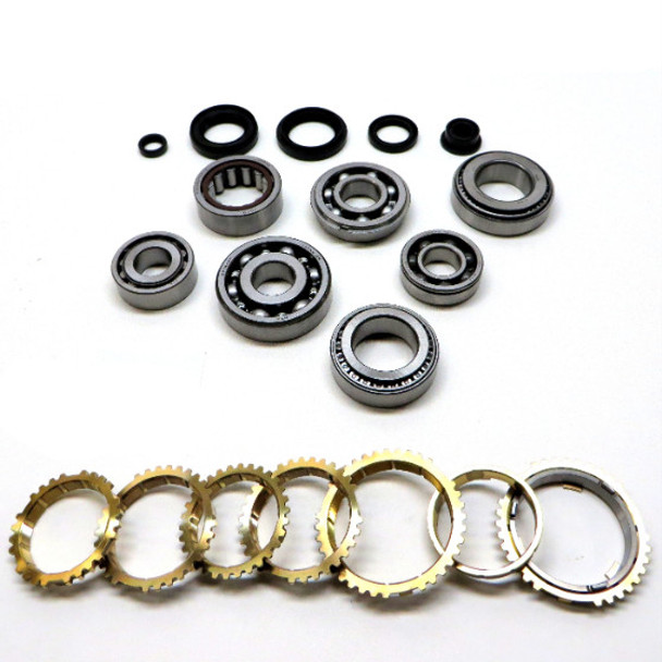 USA ZMBK390WS S80/Y80/YS1 TRANSMISSION BEARING/SEAL KIT W/SYNCHRO RINGS 1992-01 ACURA INTEGRA 5-SPEED MANUAL TRANS SINGLE-PIECE 2ND GEAR SYNCHRO RING