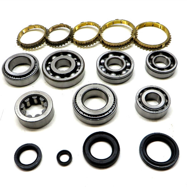 USA ZMBK326WS L3/S20/S40 TRANSMISSION BEARING/SEAL KIT W/SYNCHRO RINGS 88-00 HONDA CIVIC PLUS 88-91 HONDA CRX AND DEL SOL 4-SPEED/5-SPEED MANUAL TRANS 1.5L NOT SOHC ENGINE