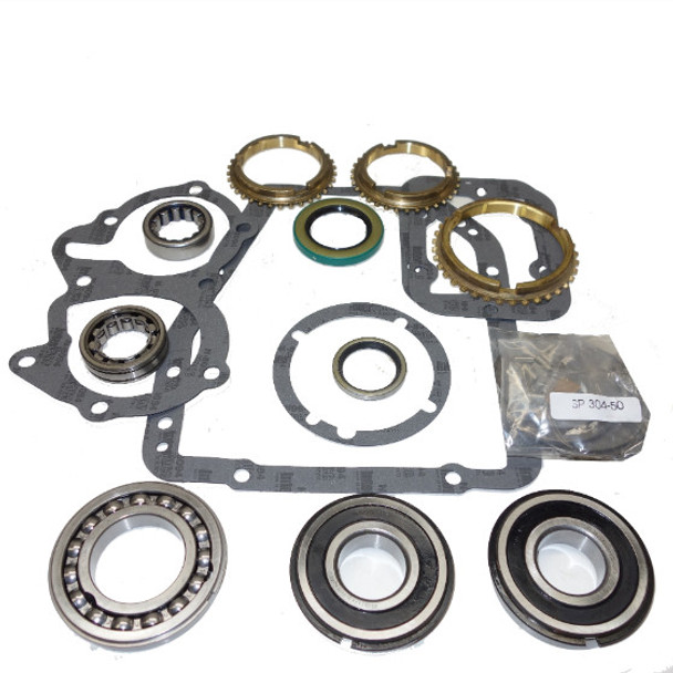 USA ZMBK129WS SM465 TRANSMISSION BEARING/SEAL W/SYNCHRO RINGS KIT 68-91 CHEVROLET/GMC TRUCKS 4-SPEED MANUAL TRANS CAST IRON TOP COVER