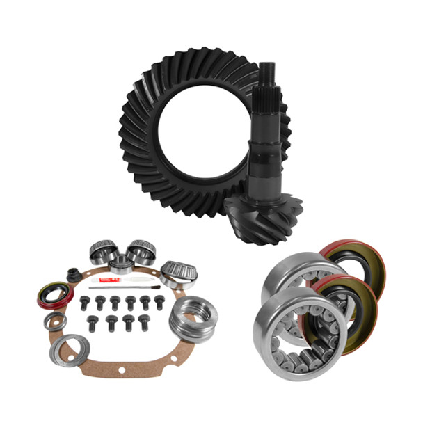 USA ZGK2067 8.8 INCH FORD 4.11 REAR RING AND PINION INSTALL KIT 2.99 INCH OD AXLE BEARINGS AND SEALS USA STANDARD