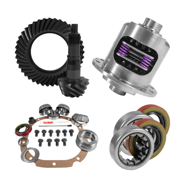 USA ZGK2218 8.8 INCH FORD 3.73 REAR RING AND PINION INSTALL KIT 2.25 INCH OD AXLE BEARINGS AND SEALS USA STANDARD