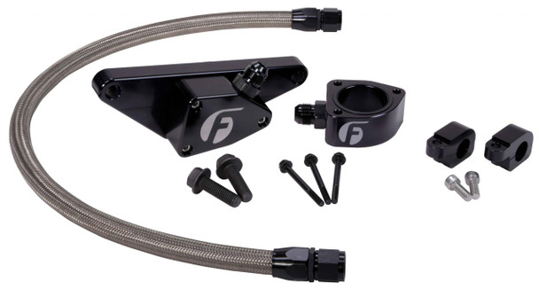 FLEECE FPE-CLNTBYPS-CUMMINS-MAN-SS CUMMINS COOLANT BYPASS KIT 03-07 MANUAL TRANSMISSION W/ STAINLESS STEEL BRAIDED LINE