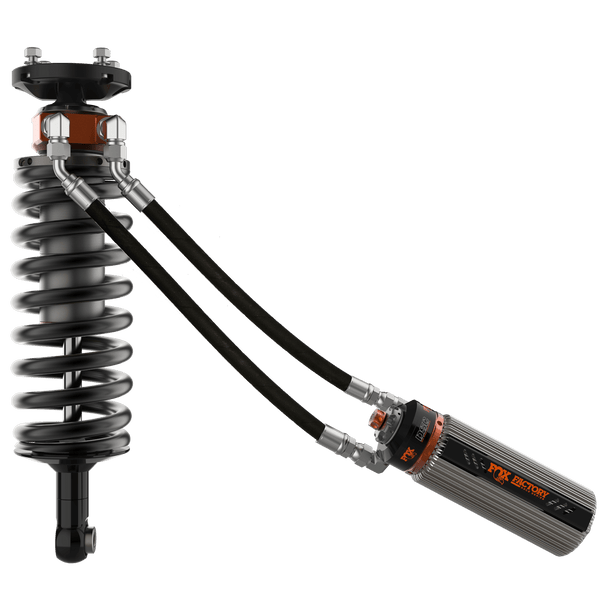 FOX 883-06-219 22-UP TOYOTA TUNDRA W/UCA FRONT COILOVER INTERNAL BYPASS FACTORY RACE 3.0 RECIRCULATING REMOTE RESERVOIR DUAL SPEED COMPRESSION ADJUSTER 2-2.25 LIFT
