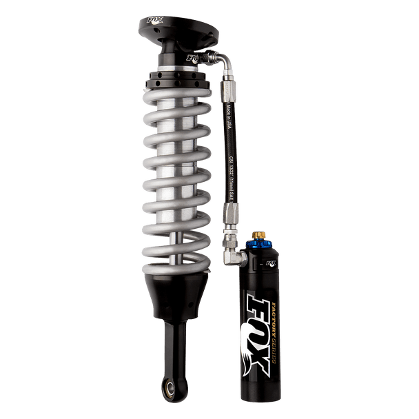 FOX 883-06-121 07-UP SILVERADO/SIERRA 1500 FRONT COILOVER FACTORY RACE 2.5 REMOTE RESERVOIR 4.4 INCH 0-2 INCH LIFT DUAL SPEED COMPRESSION ADJUSTER
