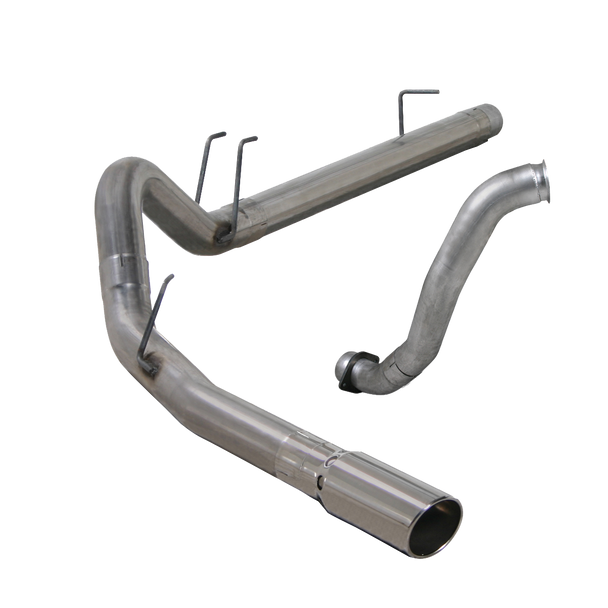 DIAMOND EYE K4363A DPF BACK EXHAUST FOR 08-10 FORD 6.4L POWER STOKE F250/F350 4 INCH SINGLE PASSENGER SIDE ALUMINIZED