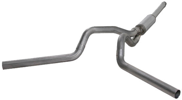 DIAMOND EYE K4236A CAT BACK EXHAUST SYSTEM FOR 04.5-07.5 DODGE RAM 2500/3500 4 INCH SPLIT SIDE WITHT MUFFLER ALUMINIZED