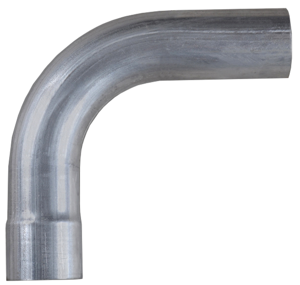 DIAMOND EYE 529020 EXHAUST PIPE ELBOW 90 DEGREE L BEND 4 INCH ALUMINIZED PERFORMANCE EXHAUST ELBOW