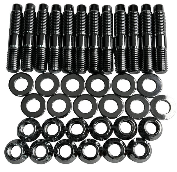 GATOR FASTENERS EMSK5967C-Cr HEAVY DUTY EXHAUST MANIFOLD STUD KIT FOR DODGE/RAM (1994-20) 5.9L AND 6.7L CUMMINS DIESEL (CHROME)