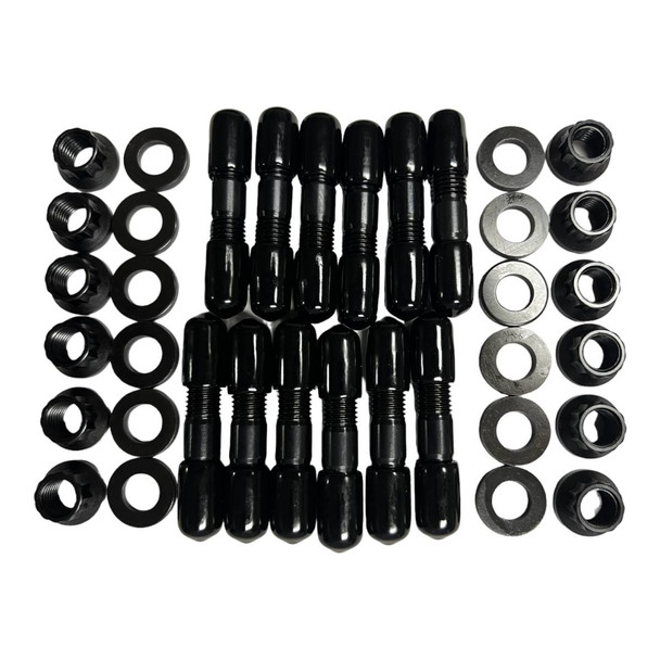 GATOR FASTENERS EMSK5967C-BLK HEAVY DUTY EXHAUST MANIFOLD STUD KIT FOR DODGE/RAM (1994-20) 5.9L AND 6.7L CUMMINS DIESEL (BLACK OXIDE)