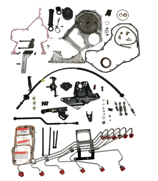 SCHEID DIESEL ISBP7100KIT P7100 CONVERSION KIT W/ MILD STEEL FUEL LINES 1998.5-2002 DODGE CUMMINS 5.9L 24V