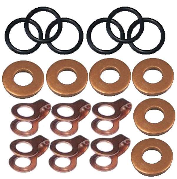 CPP DIESEL CUMMINS 5.9L 12V FUEL INJECTOR INSTALL SEAL KIT 1989-1998 DODGE CUMMINS 5.9L 12V