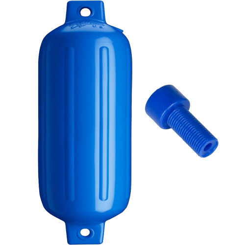 Polyform G-5 Twin Eye Fender 8.8" x 26.8" - Blue w\/Air Adapter [G-5-BLUE]