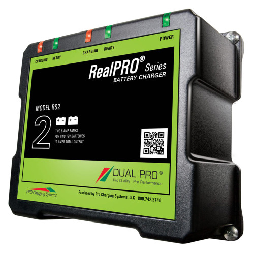 Dual Pro RealPRO Series Battery Charger - 12A - 2-6A-Banks - 12V\/24V [RS2]